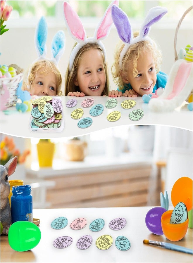 Hedeey Easter Egg Fillers,30 Pack Wooden Easter Egg Tokens for Kid,Easter Stuffers with 30 Diffrent Engraved Sayings,Eater Filled Actity for Kids Teens Toddler Girls Boys(Egg) - Image 5